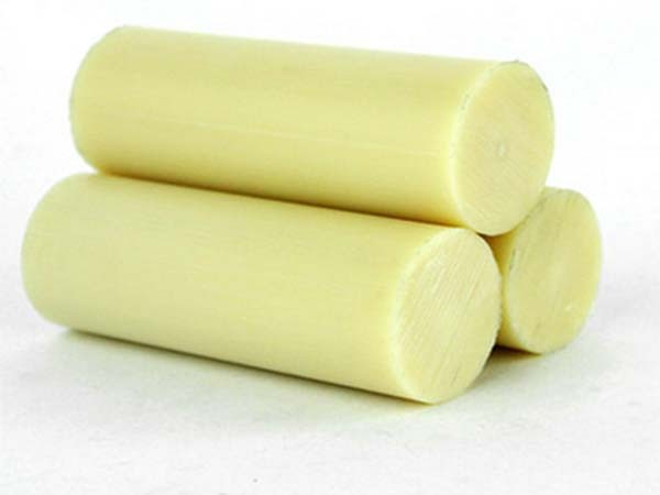 1x Nylon Polyamide PA Plastic Round Rod Stick Stock Apricot Beige 15mm x 250mm