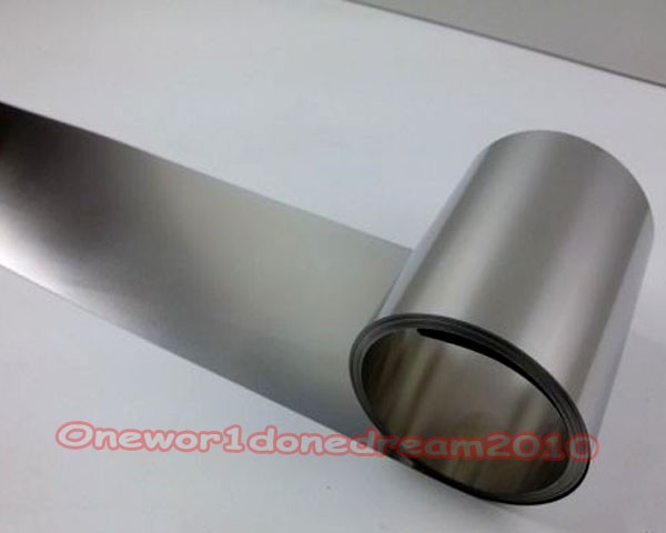 1pc Stainless Steel Fine Plate Sheet Foil 0.05mm x 100mm x 1m
