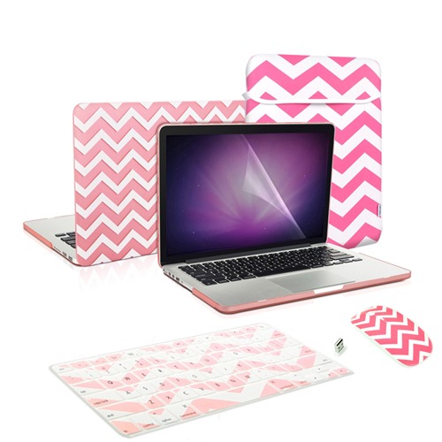 Matte Chevron RED Case Keyboard Cover LCD for Macbook Pro 15/" Retina A1398