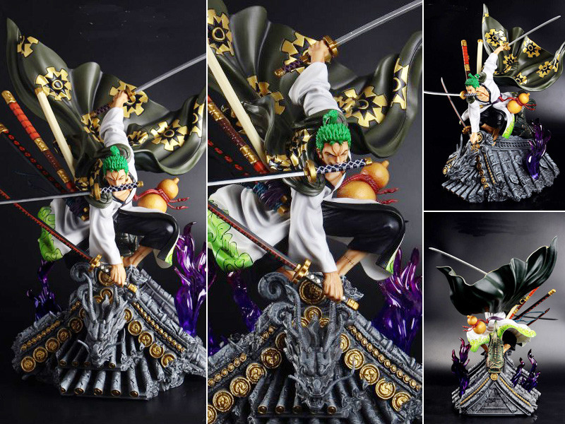 Anime One Piece 17cm Roronoa Zoro Battle Ver PVC Figurine Jouets modèles