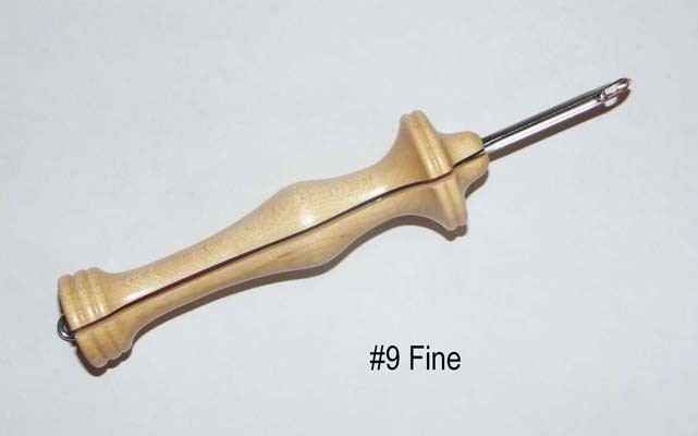 Oxford Wood Punch Needle Rug Hooking Tool #9 3//8 Regular w// Box Booklet