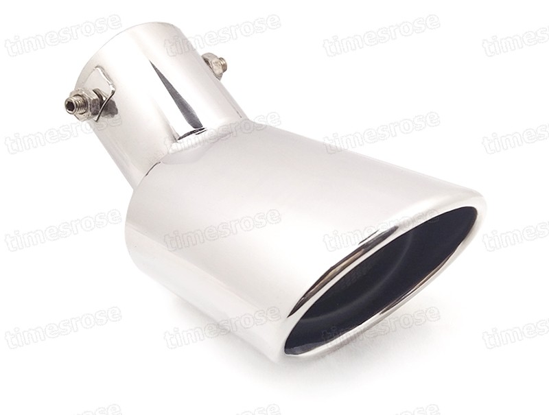Silver Car Exhaust Muffler Tip Tail Pipe End Trim for KIA Forte 2014-2016 #4047