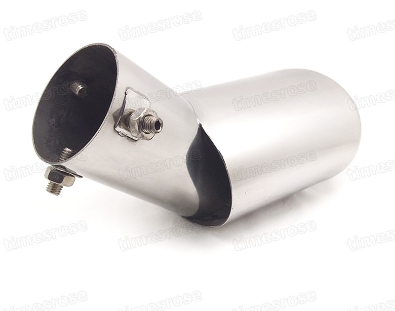 Silver Car Exhaust Muffler Tip Tail Pipe End Trim for KIA Forte 2014-2016 #4047