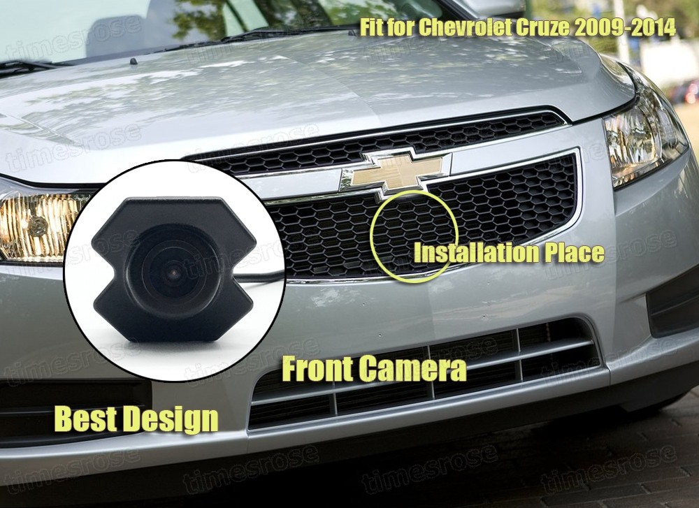 170° Full HD CCD Car Grill Front View Camera Embedded for Chevy Cruze 2009-2014