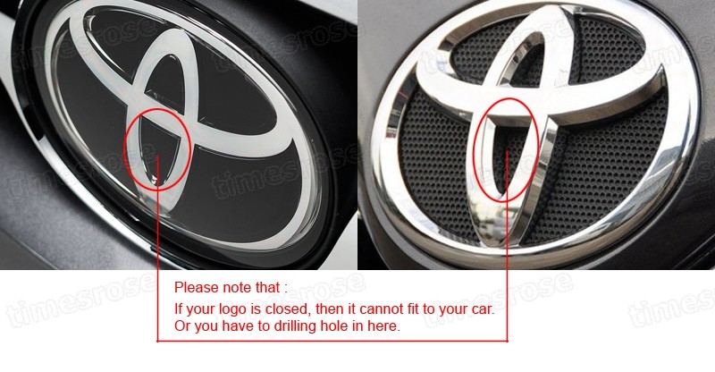 Car Logo Embedded 170° Full HD CCD Front View Camera for Toyota Camry Aurion
