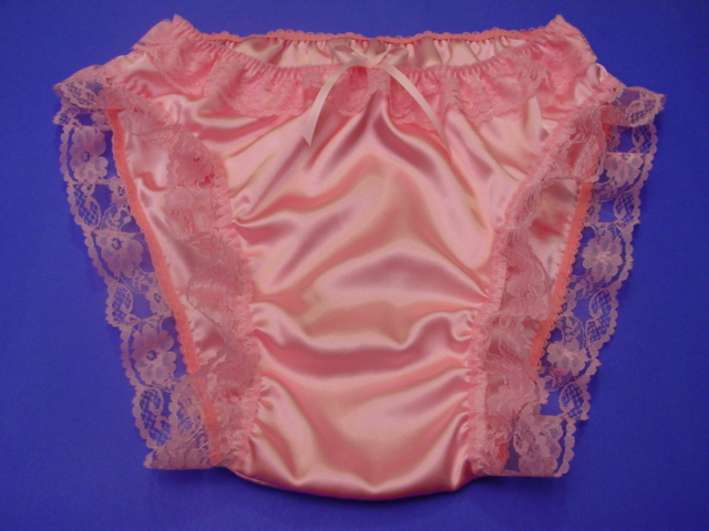 Frilly satin panties