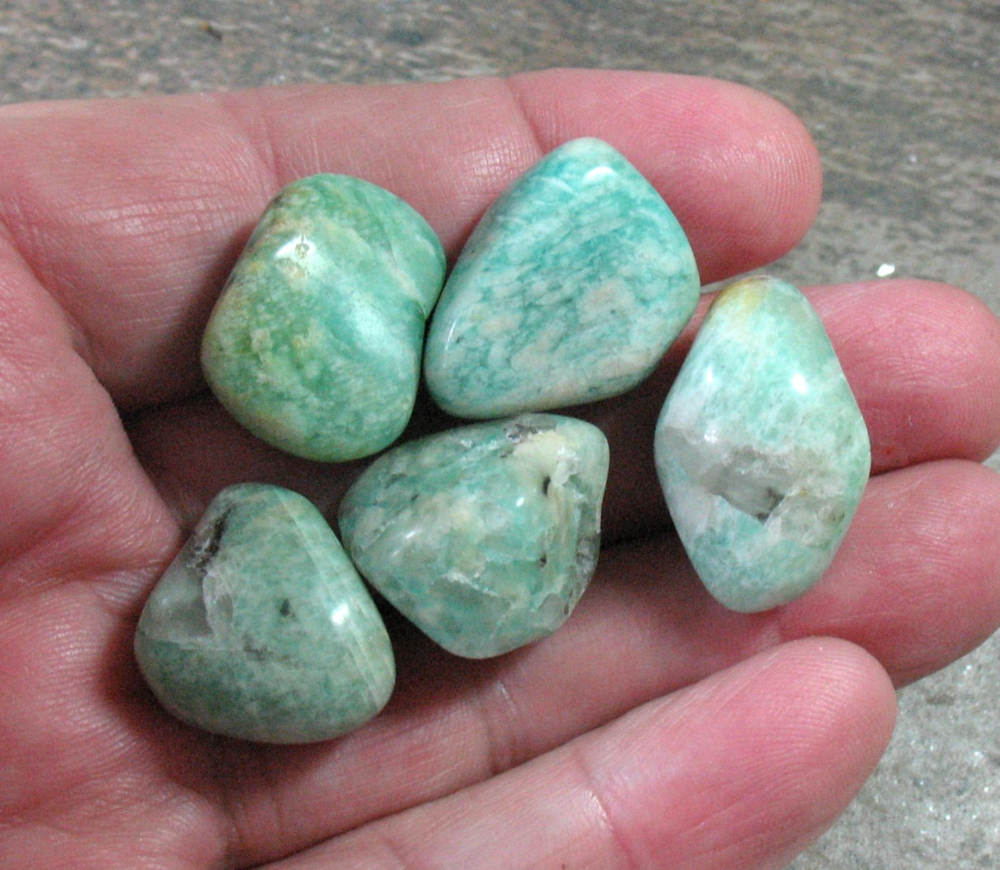 1//4lb Tumbled 100/% NATURAL Amazonite QUARTZ Crystal Stones 7-9mm Wholesale