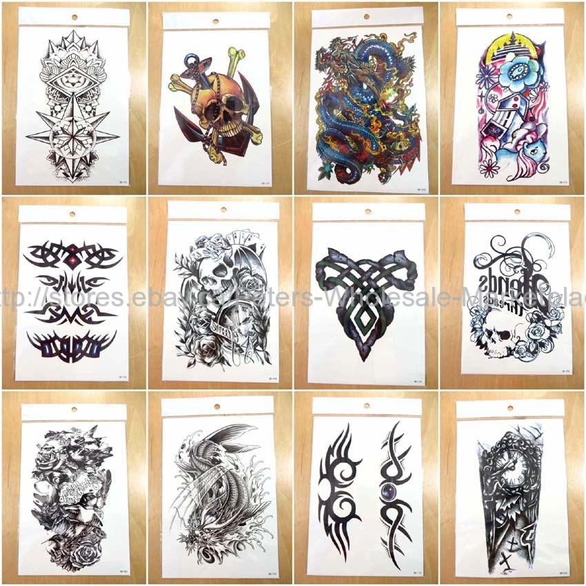 12pcs Temporary Tattoo Wholesale Chinese Dragon Tramp Stamp Day Fake Tatoos Ebay