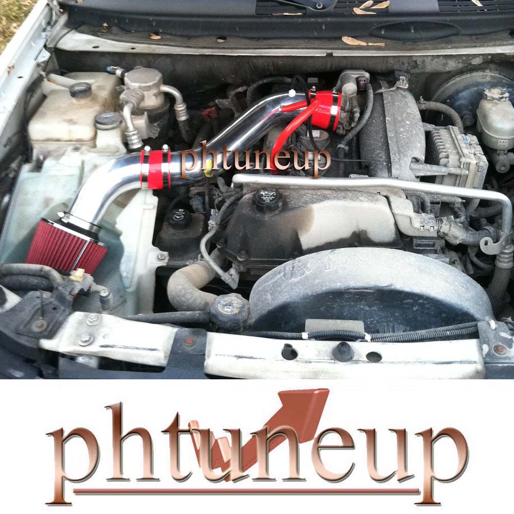 K/&N+BLACK RED 04 05 CHEVY TRAILBLAZER//GMC ENVOY//BRAVADA 4.2 4.2L AIR INTAKE 2