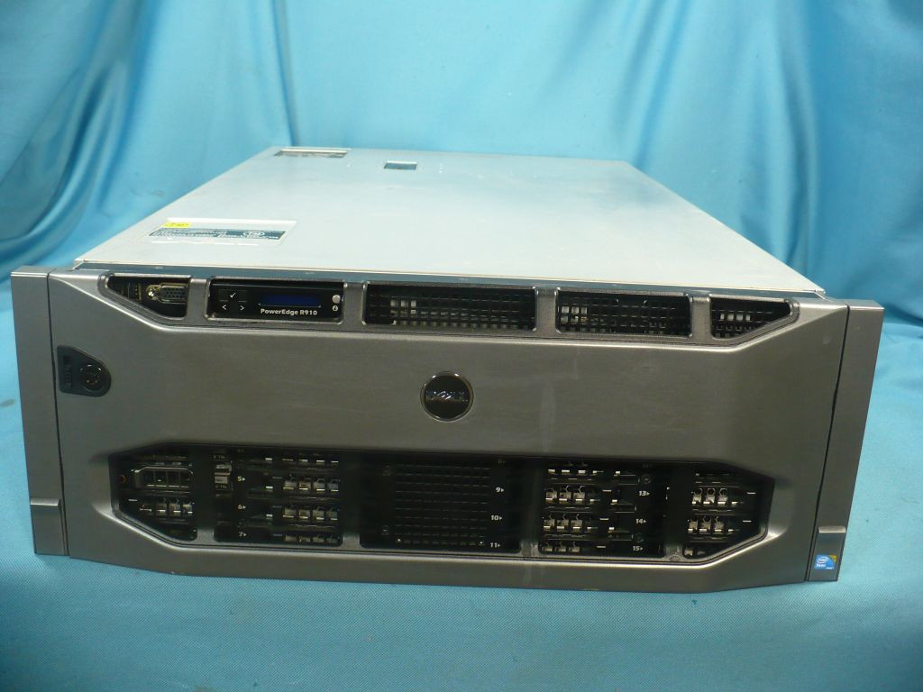 Dell Poweredge R910 Server 512gb Memory 4x Intel Xeon 2 4ghz E7 4870 2x 73gb Sas Ebay