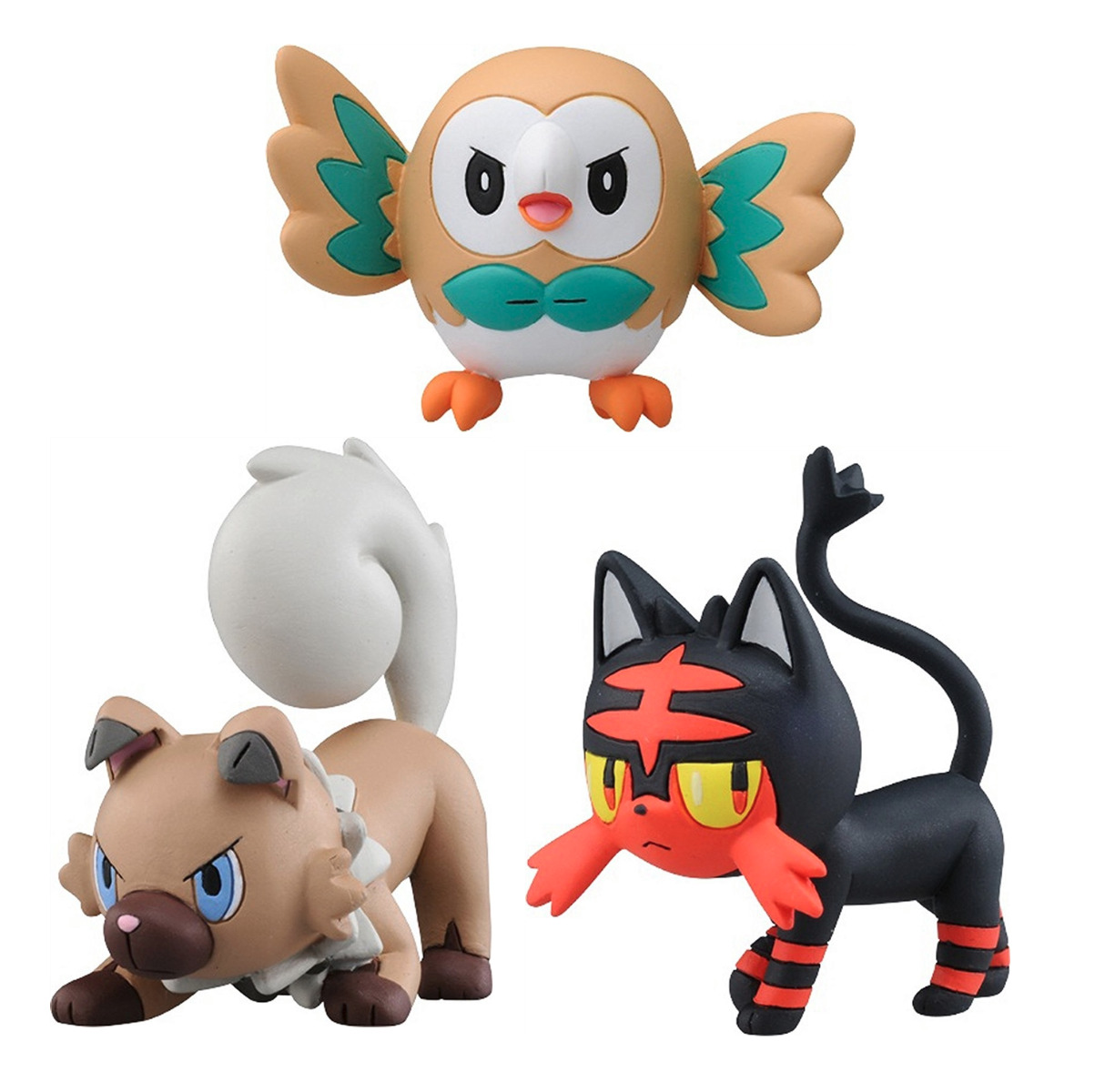 emc 02 rowlet emc 04 litten emc 05 rockruff pokemon sun moon