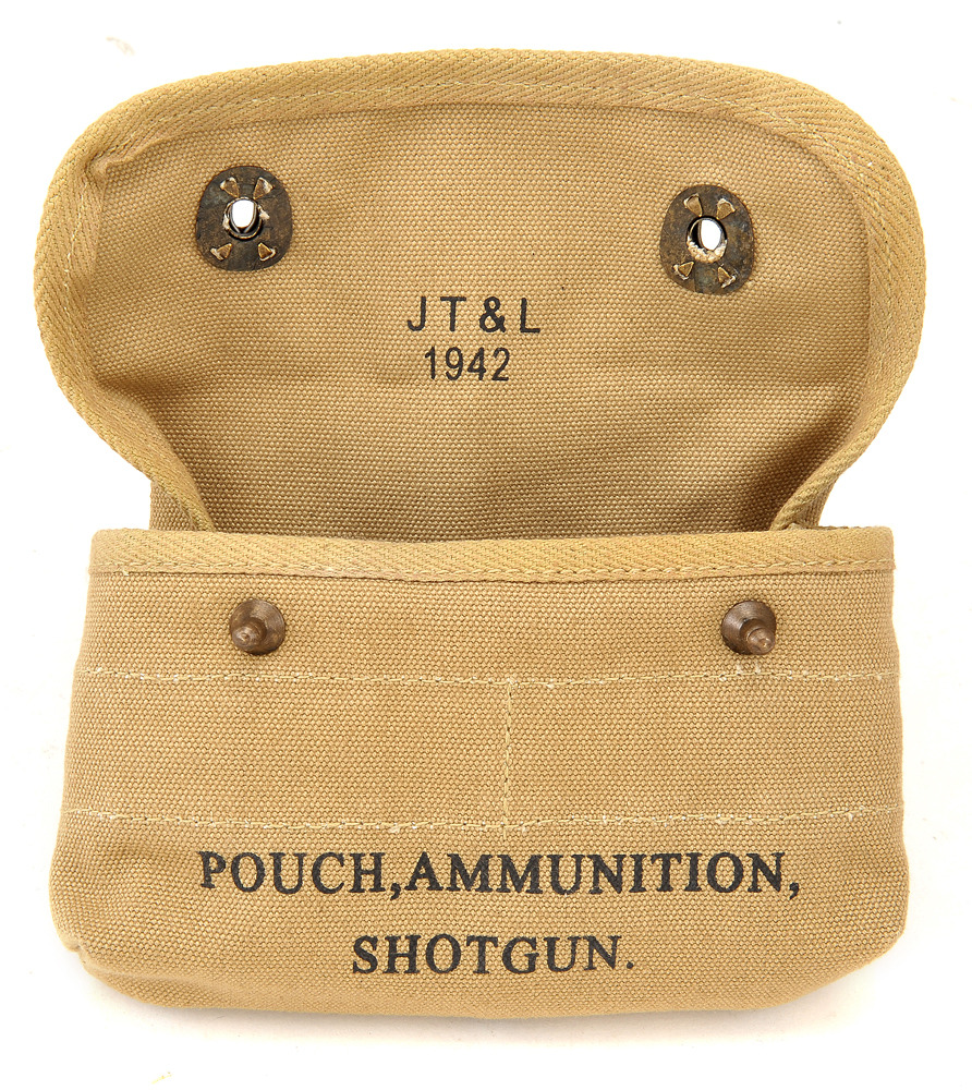 US WW2 Canvas Shotgun Shell Ammunition Pouch Marked JT&L 1942 eBay