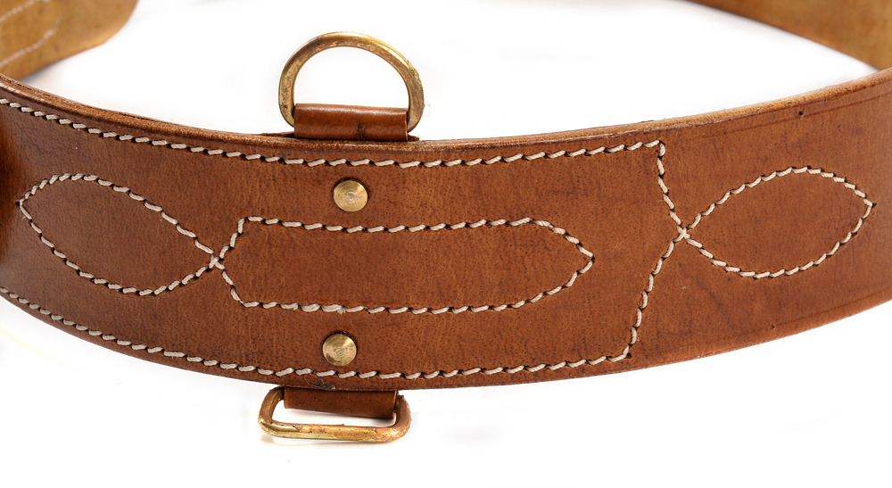 Sam Browne Belt with Shoulder Strap Brown Leather WW1 will fit 42" 45