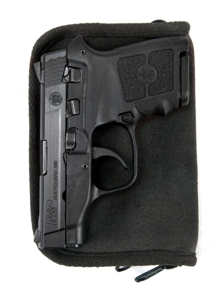 Concealed Pistol Wallet Holster Black Canvas for pistols Kel