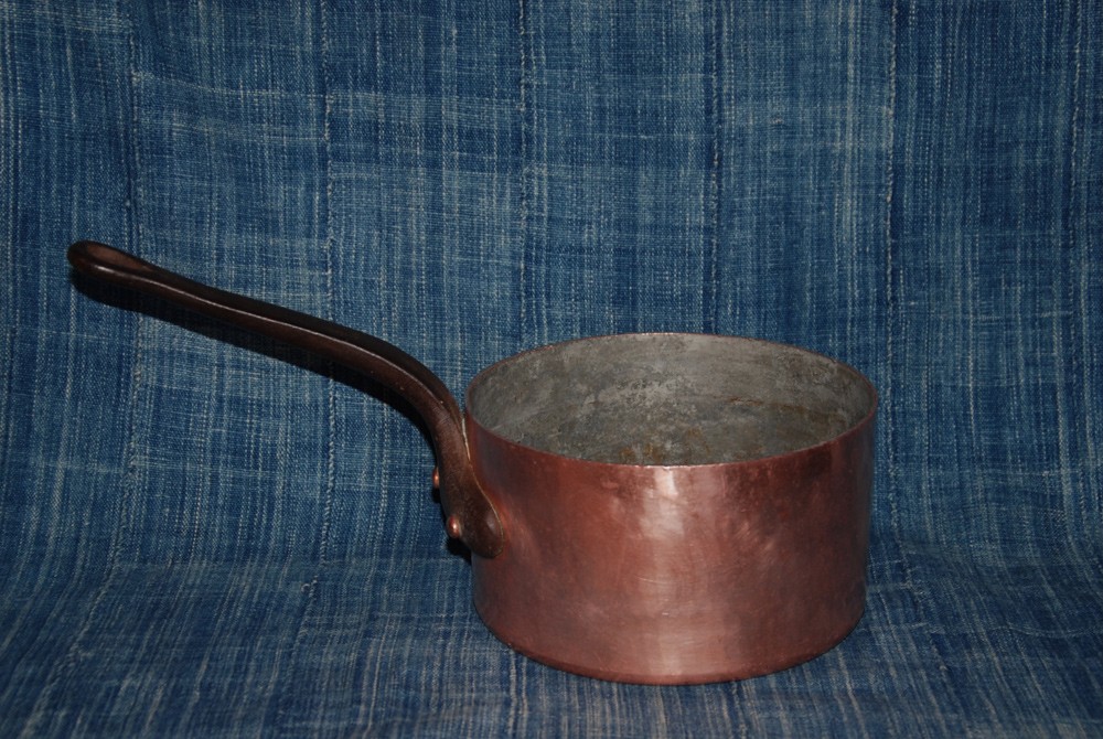 REDUCED: E DEHILLERIN PARIS FRENCH COPPER 7” VINTAGE SAUCE PAN 2.5