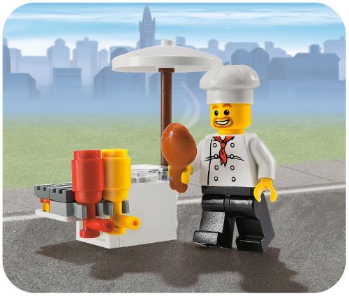 lego city bbq stand street vendor set 8398 22 pcs one minifigure