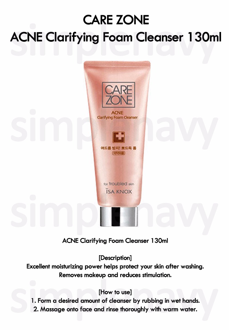 care zone acne clarifying foam cleanser