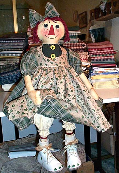 Primitive Raggedy Annie Ann Rag Ornie Doll Paper Pattern #535