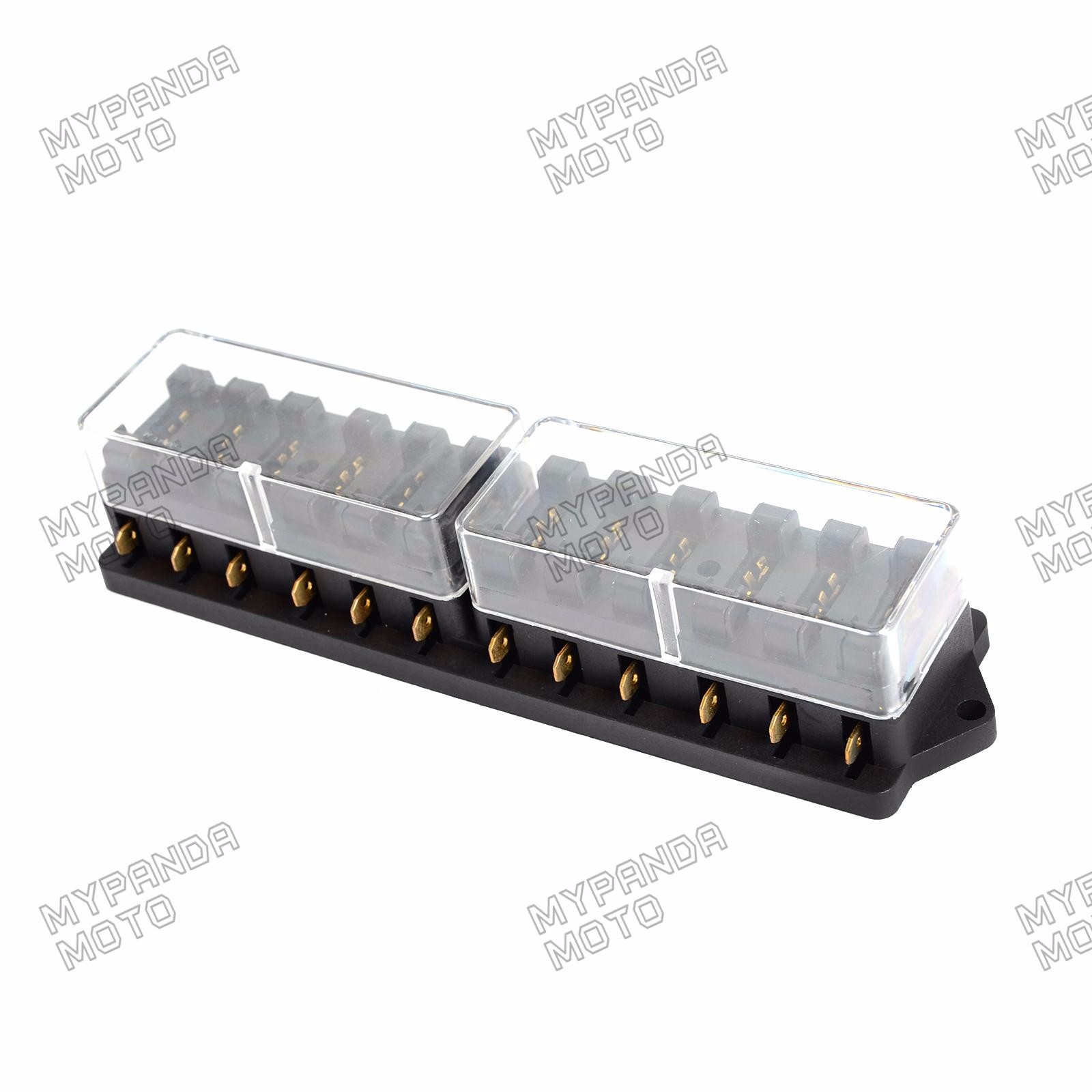 Fuse Holder Box 12 Way Car Vehicle Circuit Automotive Blade Fuse Box Block  New