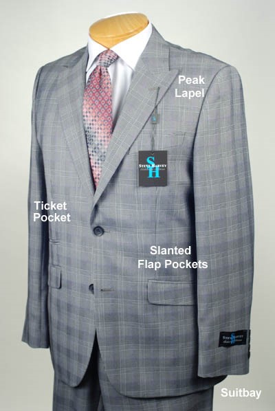 SS41 52R STEVE HARVEY Royal Blue SUIT SEPARATE 52 Regular Mens Suits