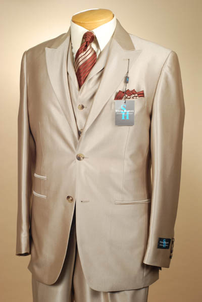 42r suit steve harvey 2 button 3 piece beige gold mens suits 42