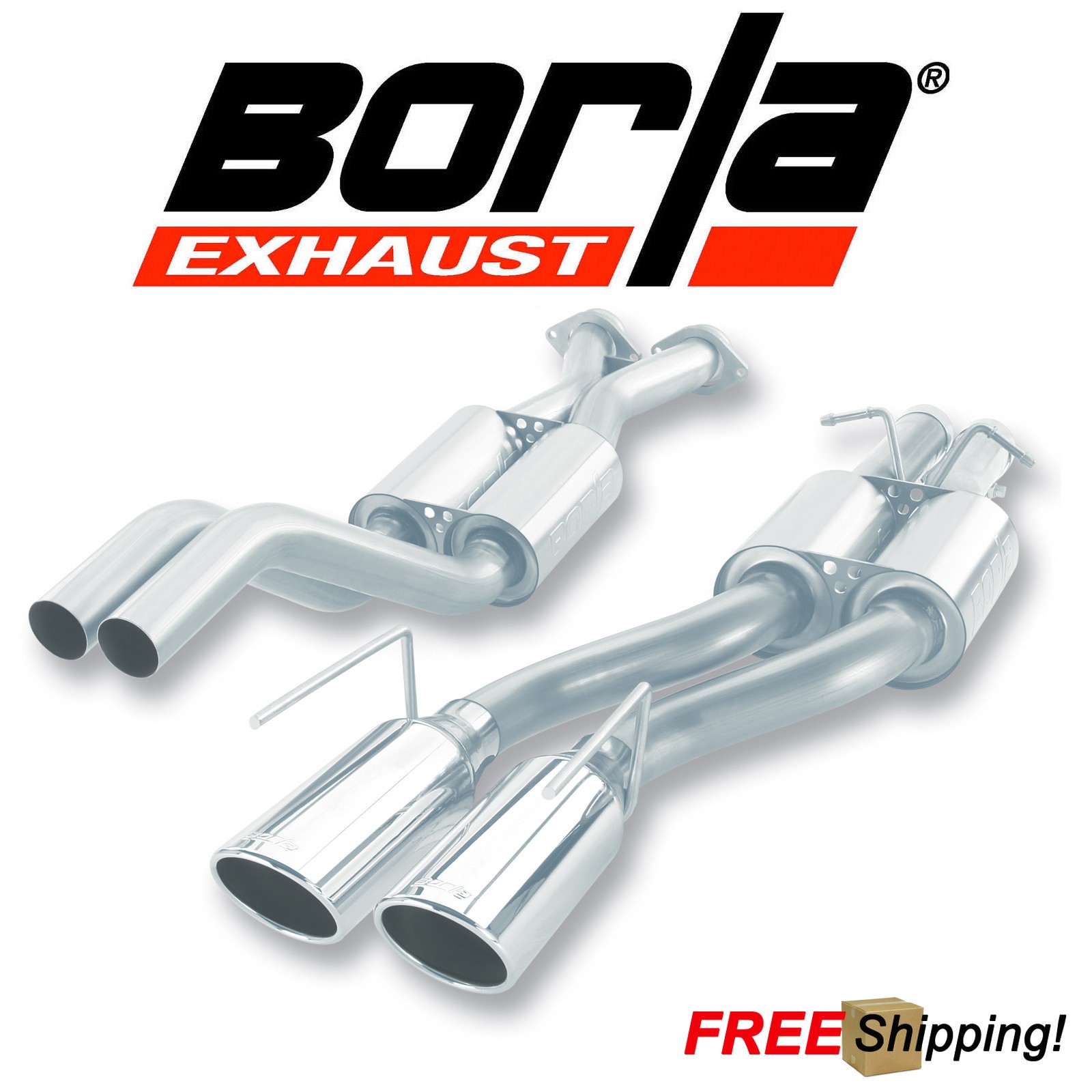 BORLA S-TYPE Cat-Back Performance Exhaust Kit For 06-10 Grand Cherokee