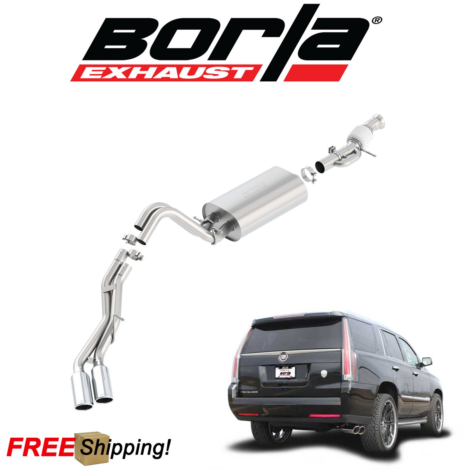Cat Back Exhaust System Borla 62 L Dual Side Cat Lovster