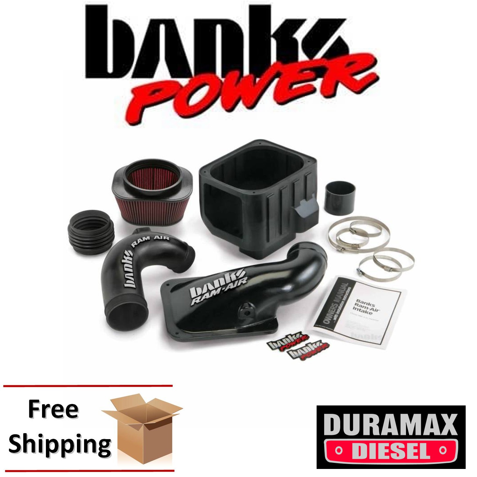 Details about Banks Power Cold Air Intake System 04-05 GMC Sierra 2500 3500  6.6L Duramax LLY