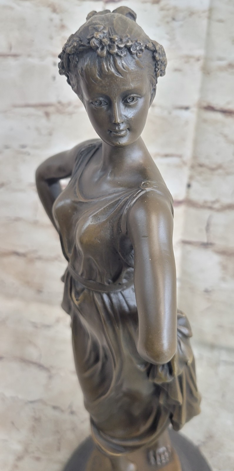 FABULOUS AUSTRIAN ART DECO COLD PAINTED BRONZE LOST WAX DANCER MAIDEN