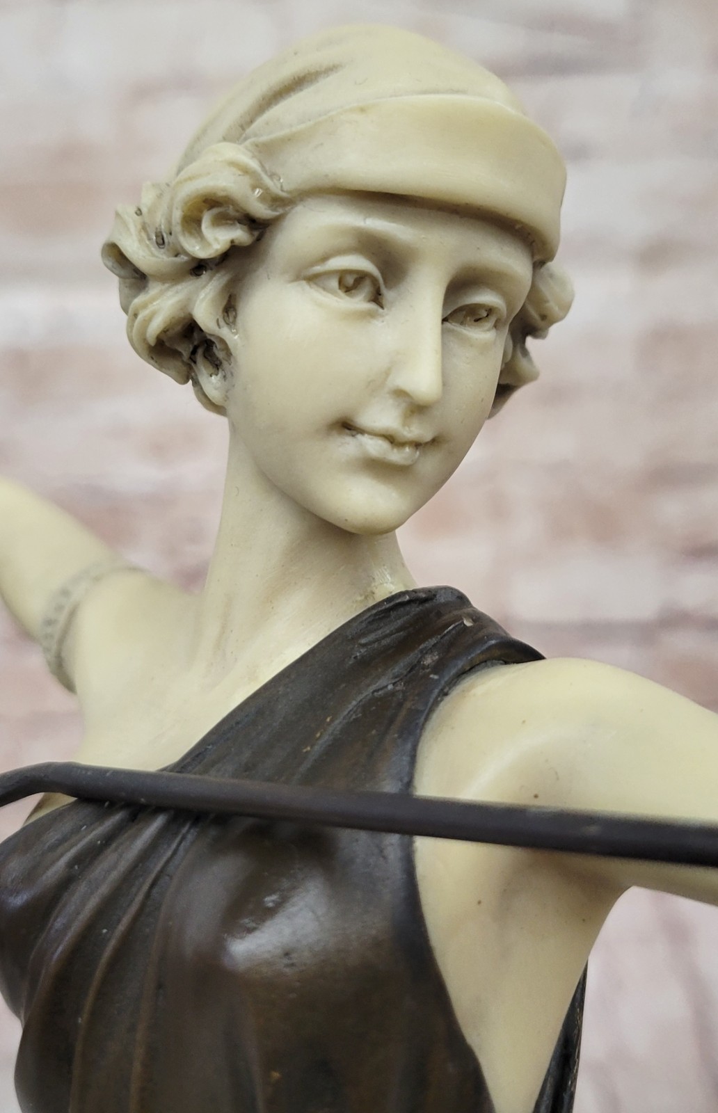 Signed Cast Bronze Diana The Huntress Art Deco Nude Sculpture Statue eBay