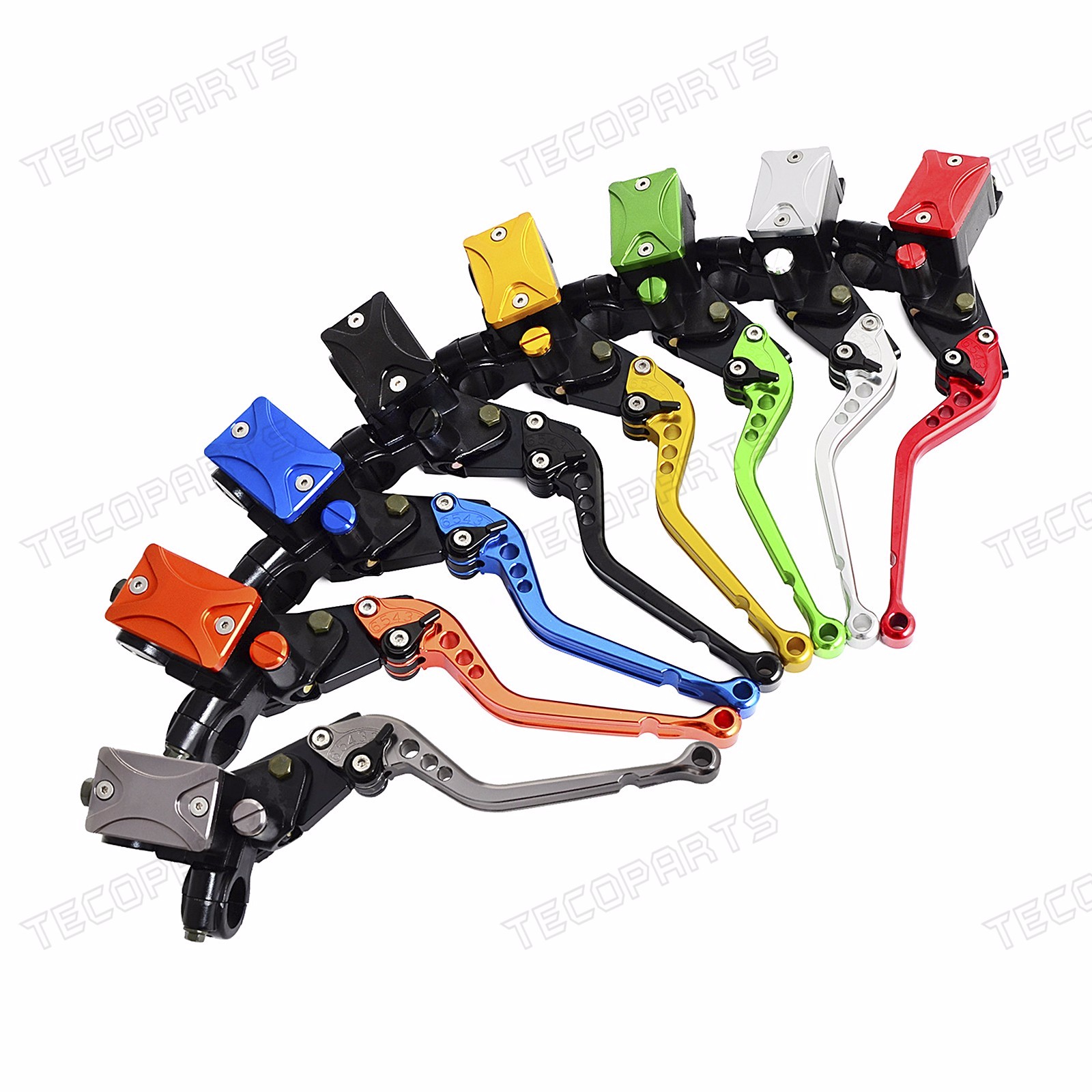 Universal 7/8" 22mm CNC Clutch Brake Levers Master Cylinder Reservoir