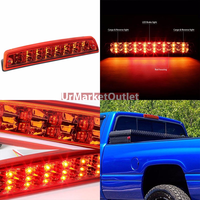 Brake Light Cargo Functioned for 09-16 Ram 1500//2500//3500 3rd Smoke LED Third
