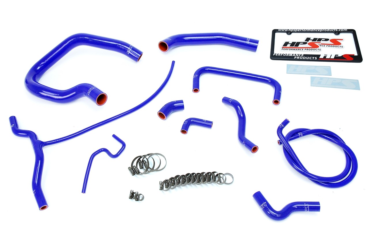 HPS Blue Silicone Radiator+Heater Hose Kit For Ford 11-14 Mustang GT 5.0L V8