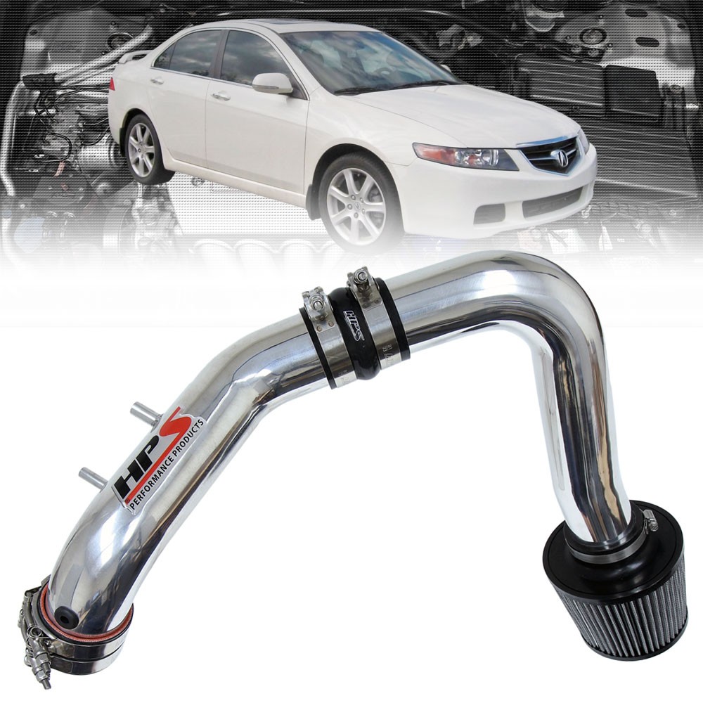 HPS Polish Cold Air Intake Kit+Filter For 20042008 Acura TSX 2.4L eBay