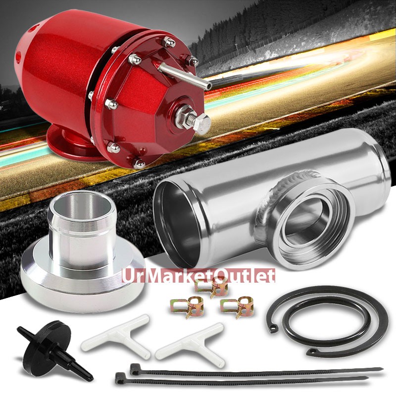 Red 2.5/" Universal Sequential Turbo Blow Off Valve Flange Pipe Type-SSQV BOV