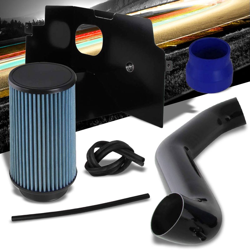 BLACK COLD INDUCTION AIR INTAKE+DRY FILTER FOR 03-08 RAM 1500 2500 3500 5.7L V8