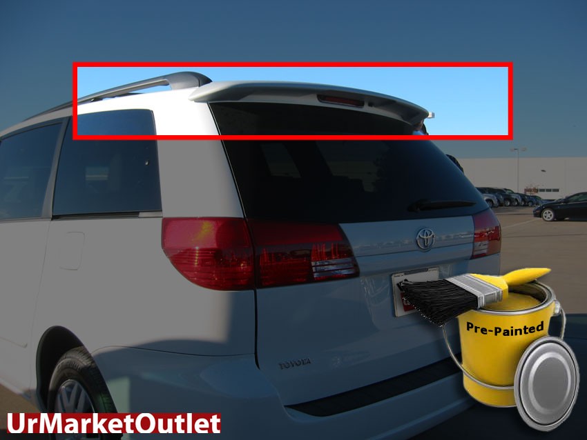For 2004 05 06 07 08 09 2010 Toyota Sienna Factory Style Spoiler UNPAINTED