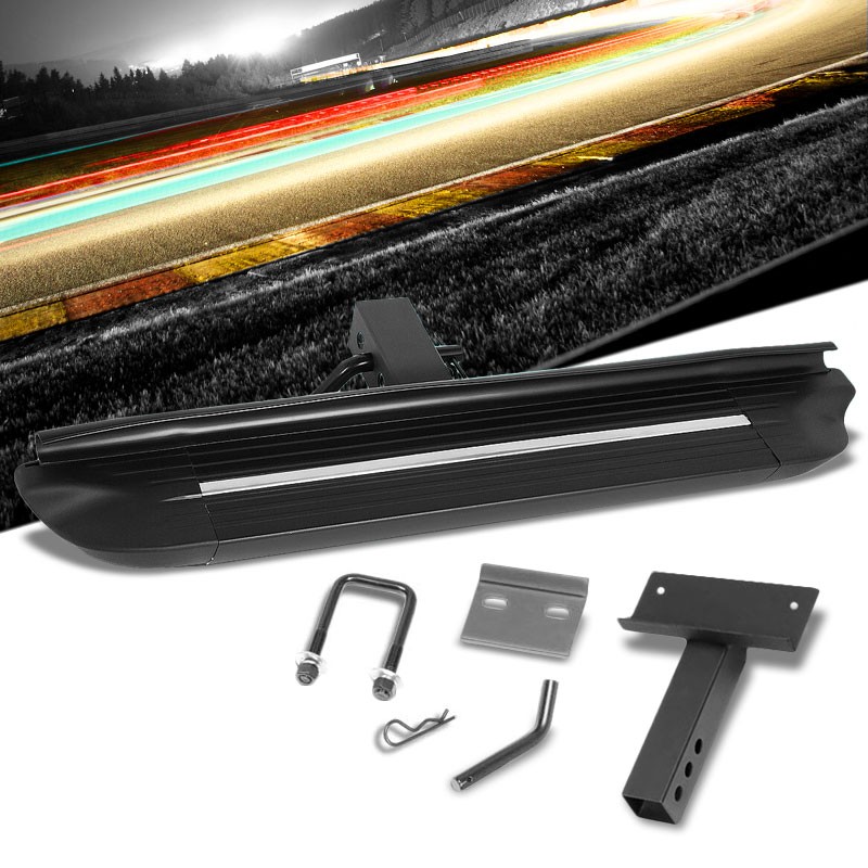 27"Long/4" Wide Square Bar Heavy Duty Tow Hitch Step Bar Black For 2