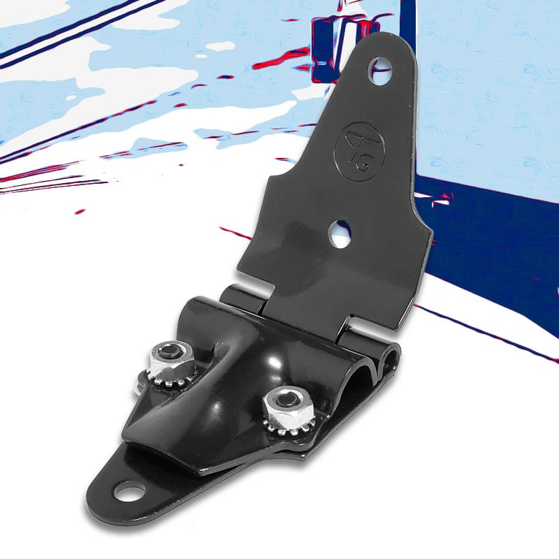 Black Transglobal Roll Up End 2" Width Hinge For Freight Trailer Roll