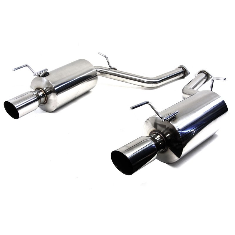 Tipless 2.5 Inlet//Outlet T-304 Stainless Steel Muffler Resonator Canister