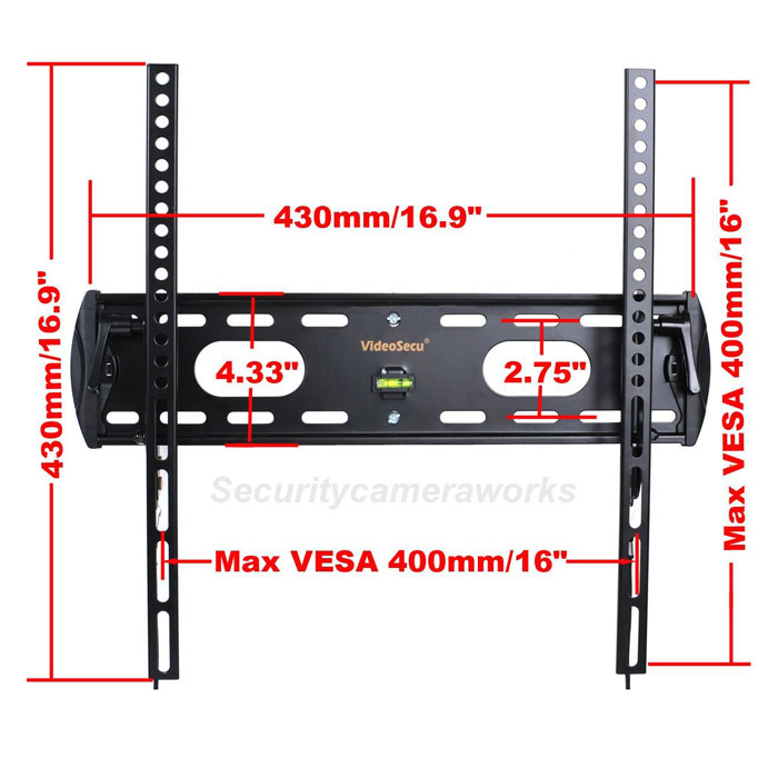 Tilt TV Wall Mount for 32-50 Samsung UN48JU6400 UN55J6300 Vizio E480i-B2 LED B04