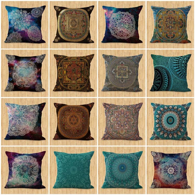 Lot Of 15 Wholesale Cushion Covers Mandala Bohemian Gypsy Covering