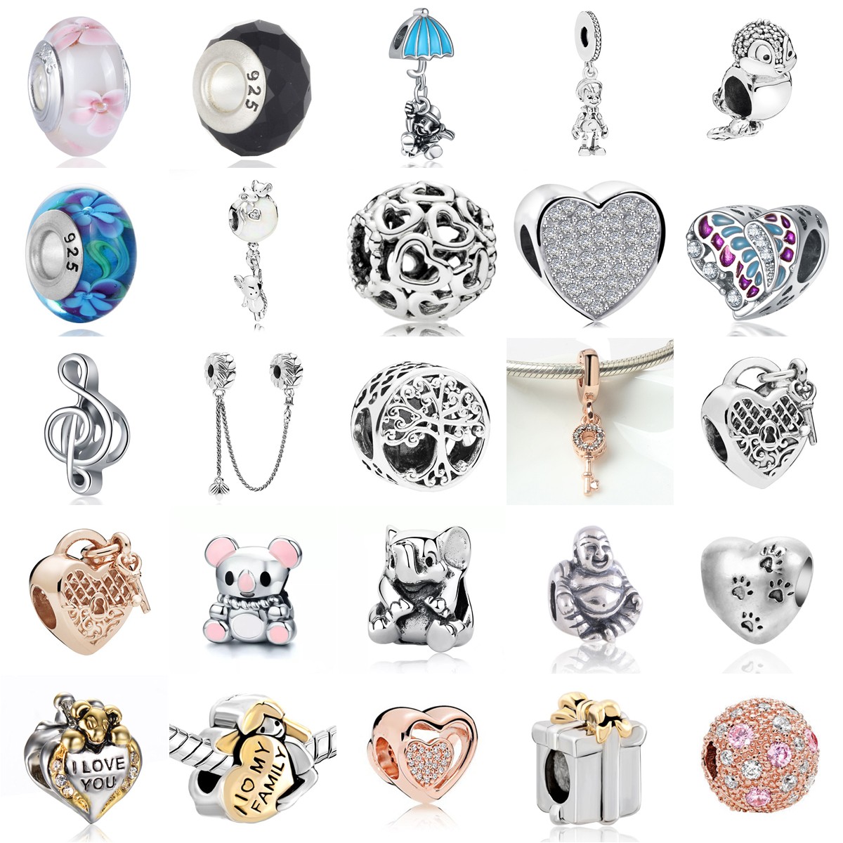 Fashion 925 Silver castle Charm European Spacer Beads Fit Necklace Bracelet #/%