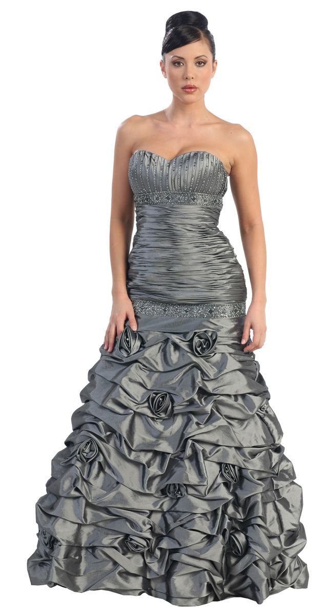 Charcoal Gray Party Dress