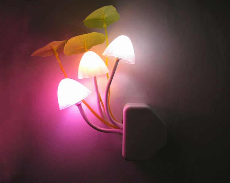 sensor night light mushroom led lamp romantic colorful home